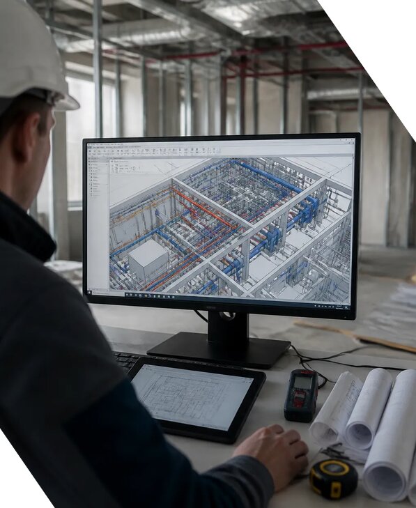 Создание BIM модели инженерных сетей для объектов в Владикавказе